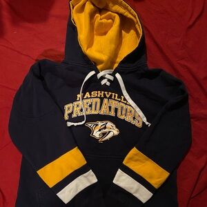 Men’s Nashville Predators NHL Hoodie Champion Size Large Blue